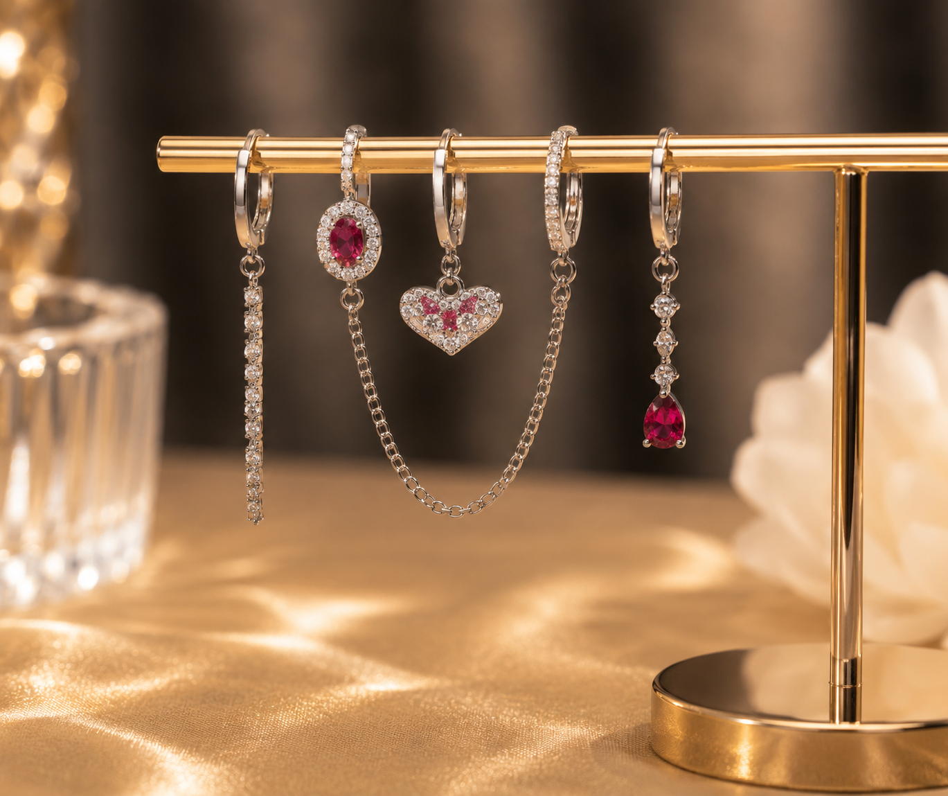 Charm Drop  | Hoops