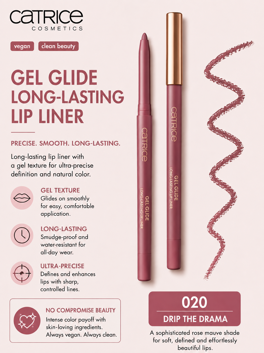 Catrice 
Gel Glide Long-Lasting Lip Liner