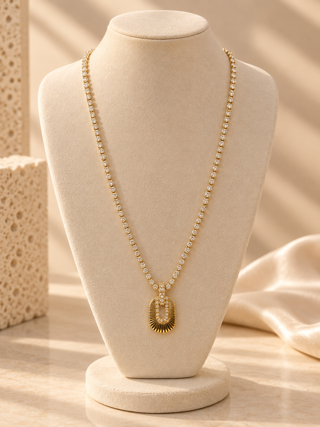 Crystal Halo Necklace ا