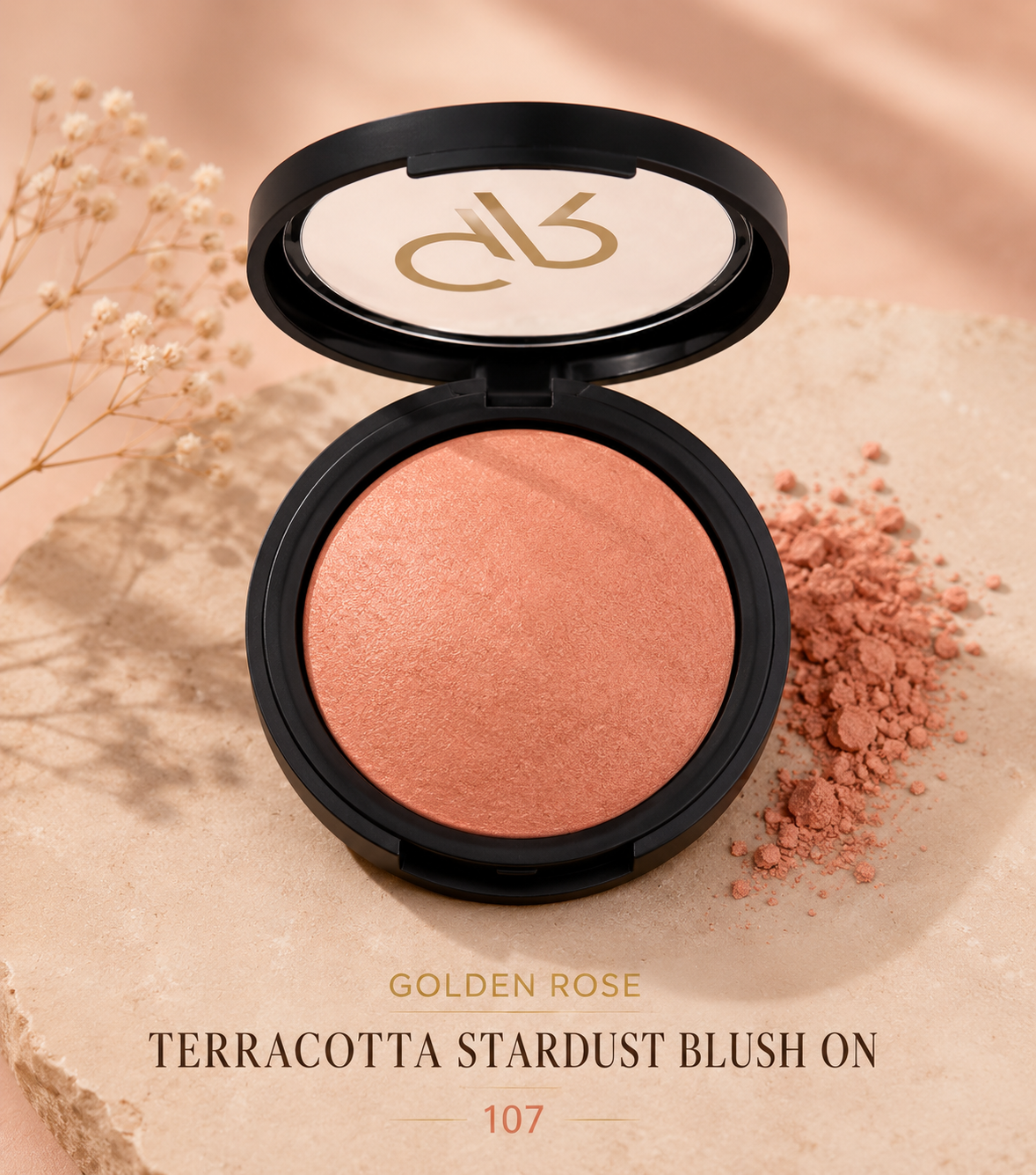Golden Rose Baked Stardust