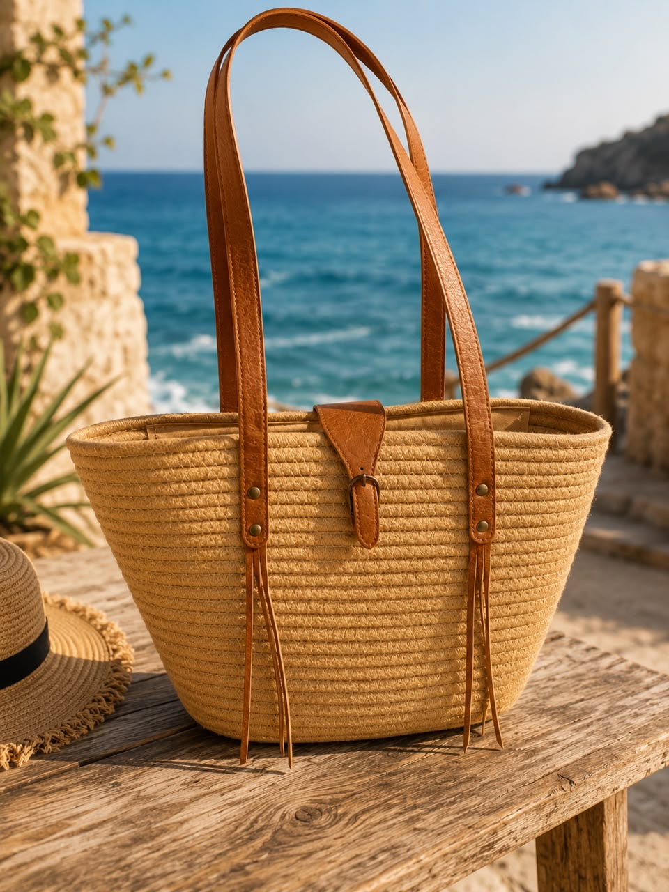 Ivory Breeze Tote Bag