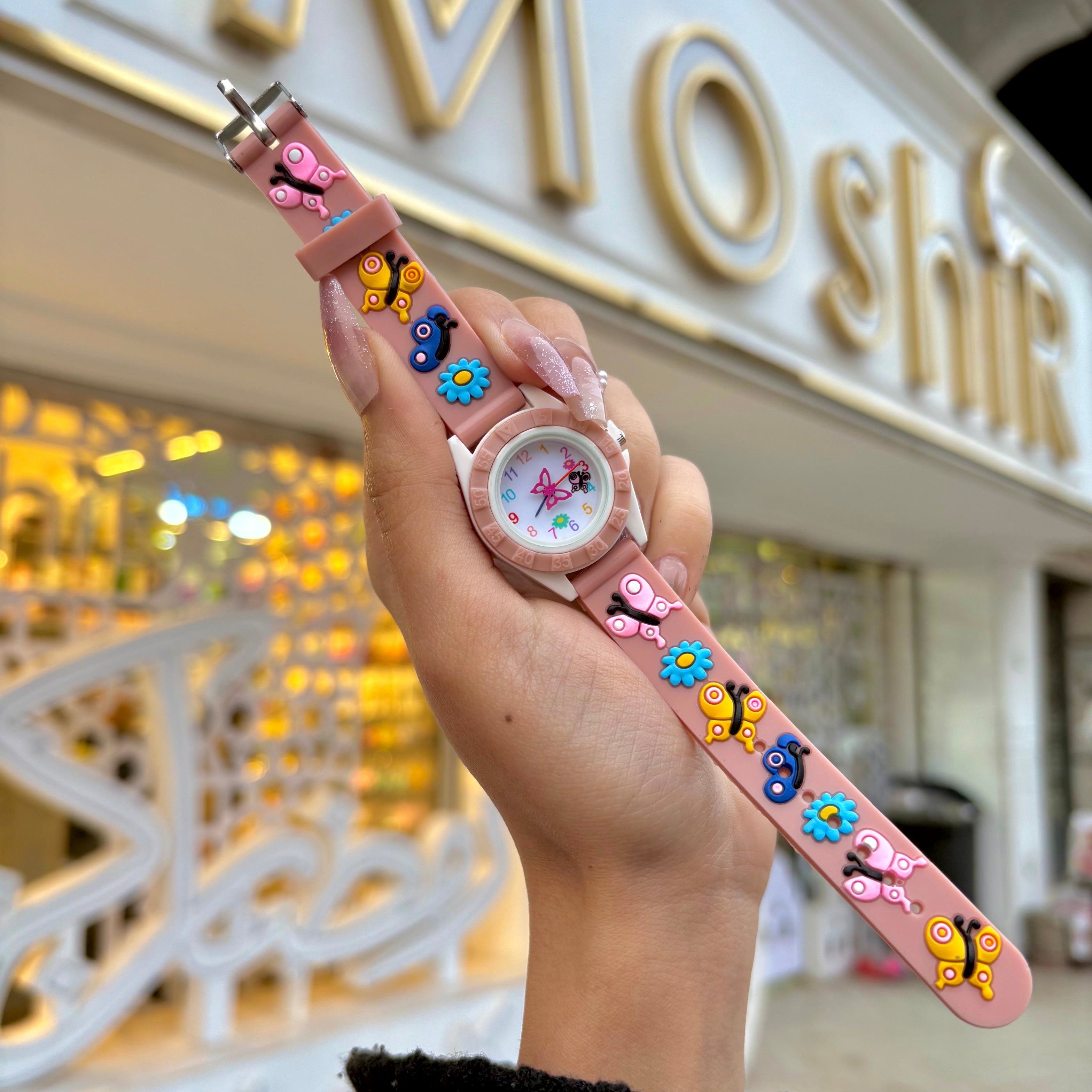 ساعه اطفال فراشة
