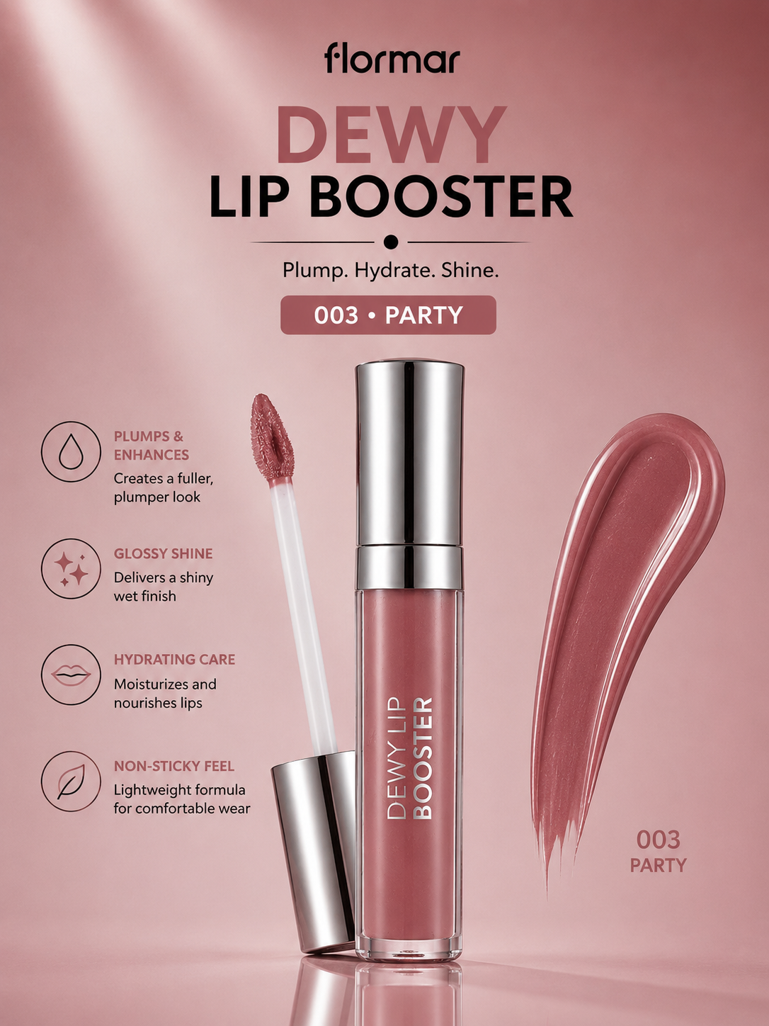Dewy lip booster