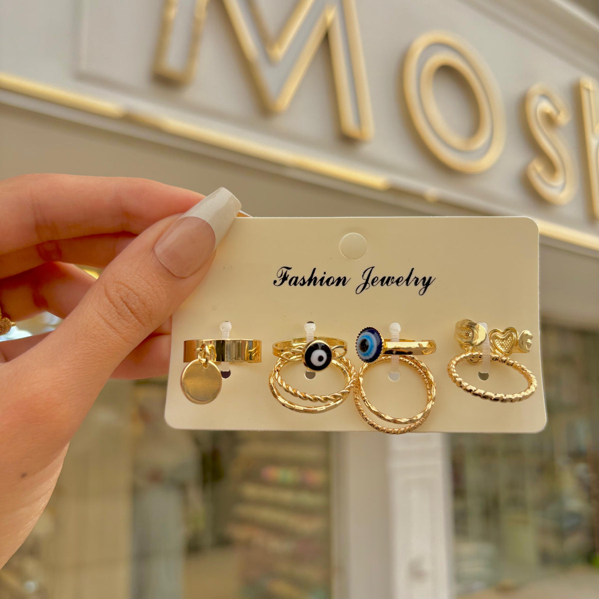 كارت خاتم مستطيل اصفر