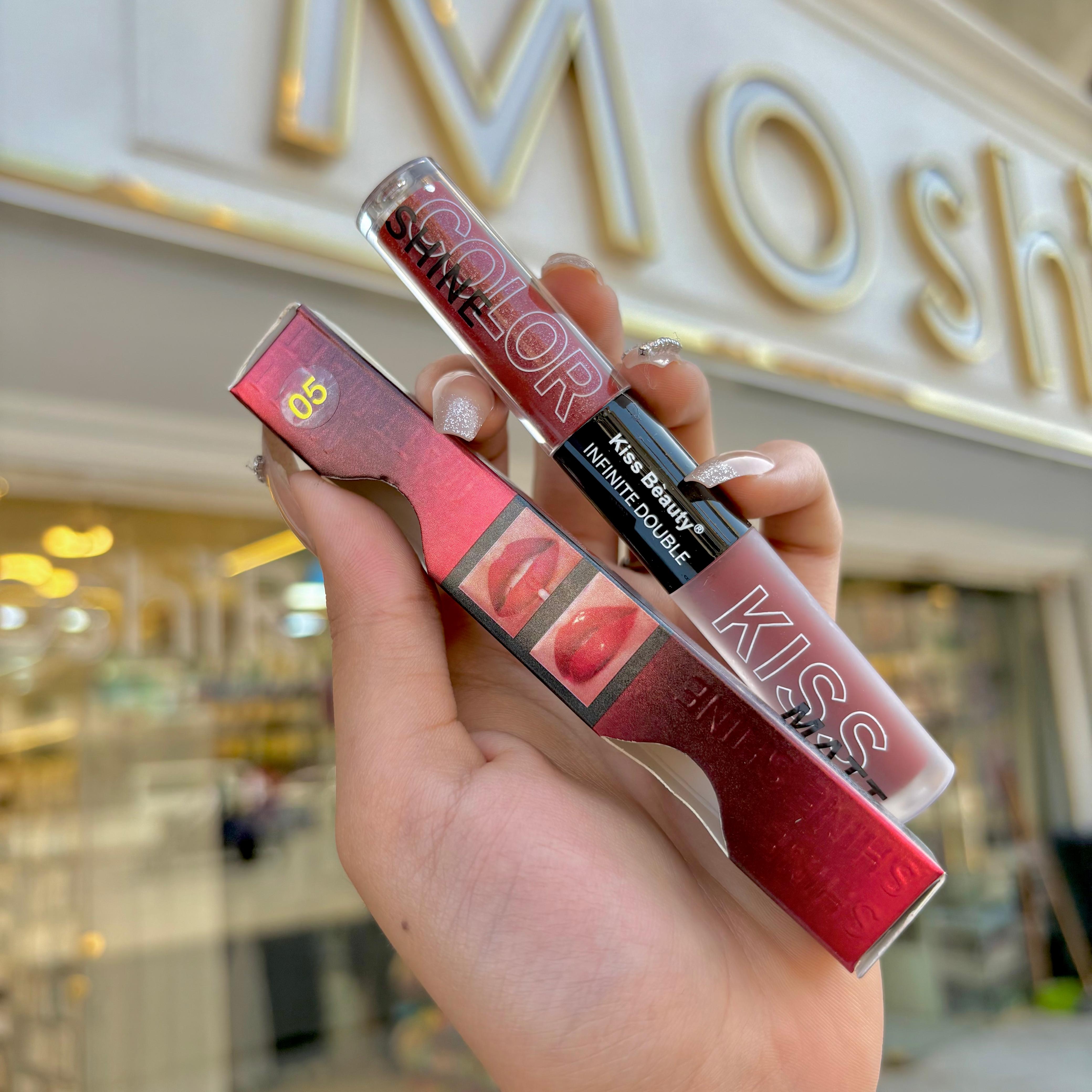 Kiss Beauty Double Liquid Lipstik - روج دبل كيس بيوتي