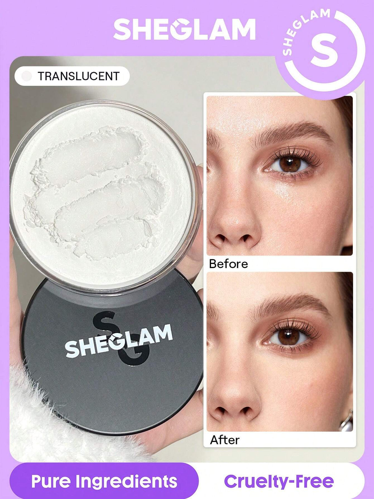 setting powder sheglam black