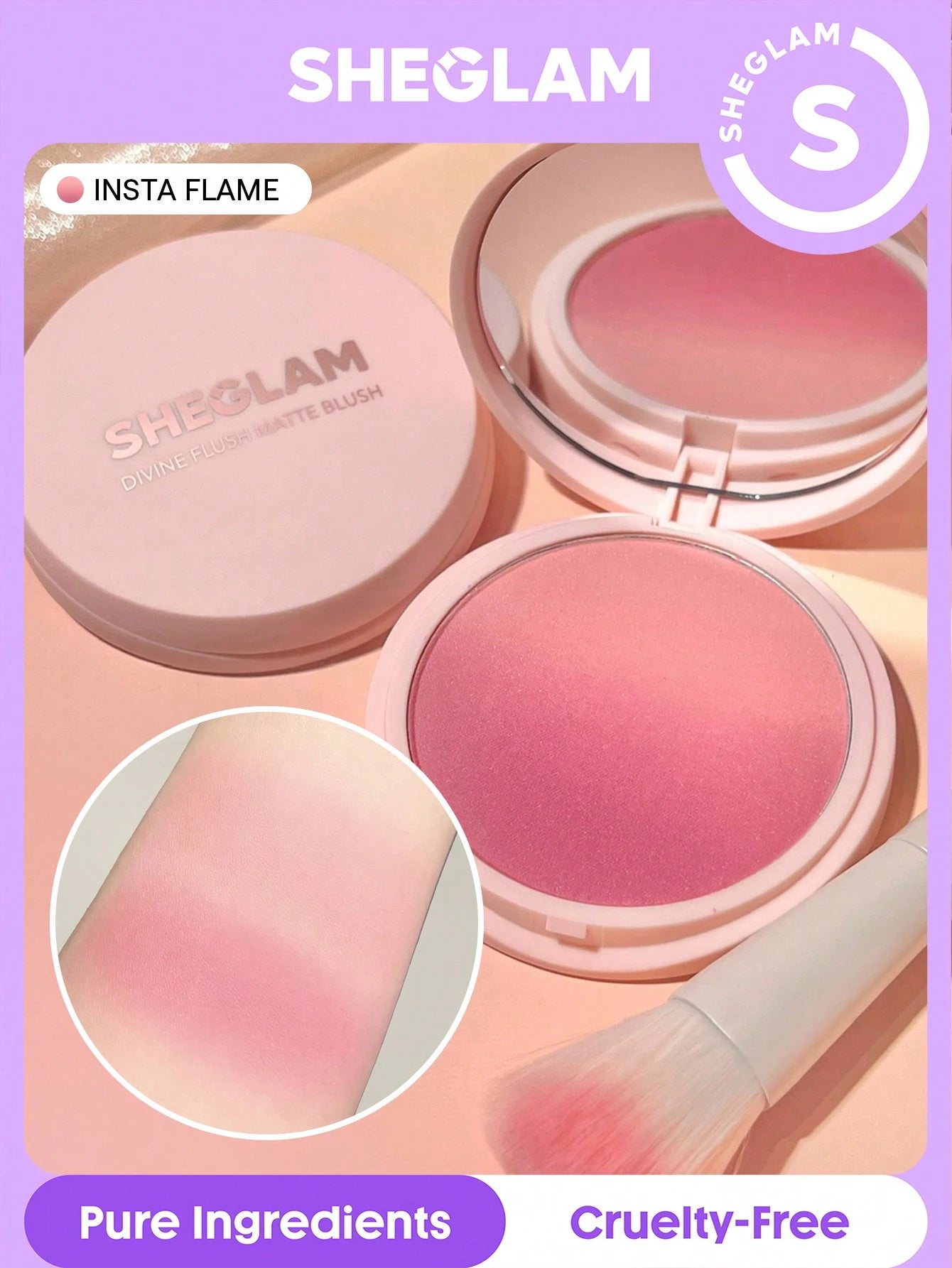matte blush sheglam tangerine