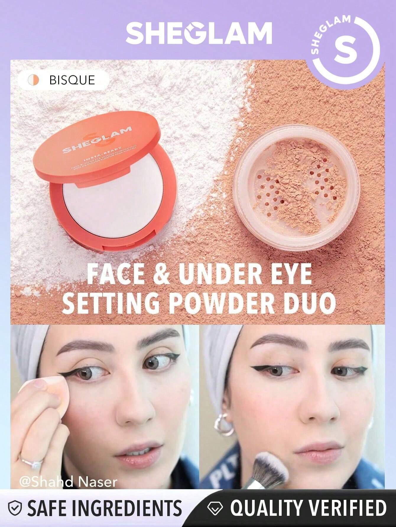 setting powder sheglam orange