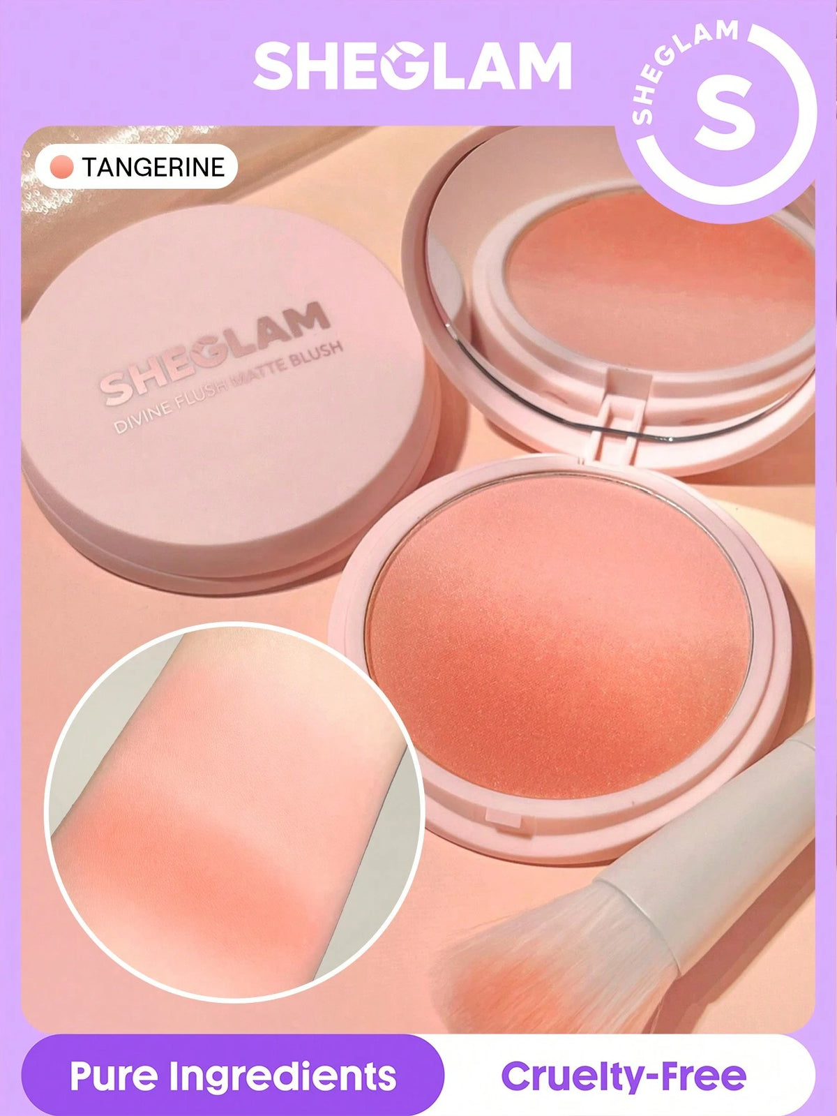 matte blush sheglam tangerine