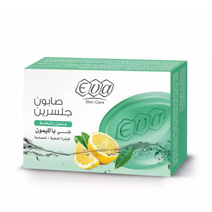 EVA-صابون جليسرين غني بالليمون للبشرة الدهنية و الحساسة